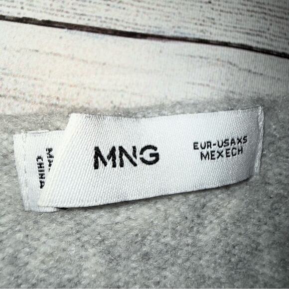 MNG Mango Women's Super Soft Boatneck Sweater in Heathered Gray Size XS - Picture 3 of 6